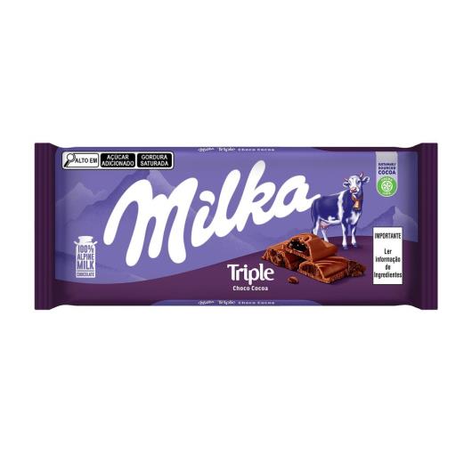 Chocolate Milka Triplo Cacau 90G - Imagem em destaque