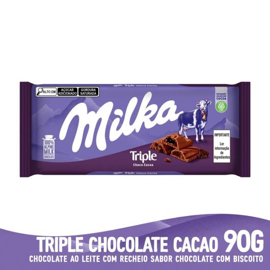 Chocolate Milka Triplo Cacau 90G - Imagem em destaque