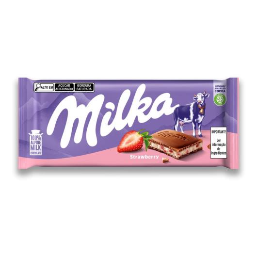 Chocolate Milka Strawberry 100g - Imagem em destaque