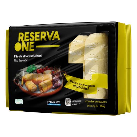 Pão de Alho tradicional tipo baguete Reserva One 300g - Imagem em destaque