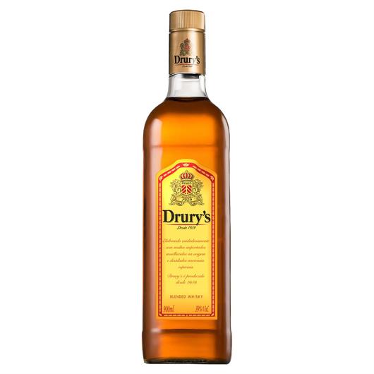 Whisky Brasileiro Blended Drury's Garrafa 900ml - Imagem em destaque