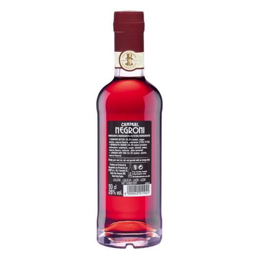 Coquetel Alcoólico Negroni Campari Garrafa 500ml - Imagem em destaque