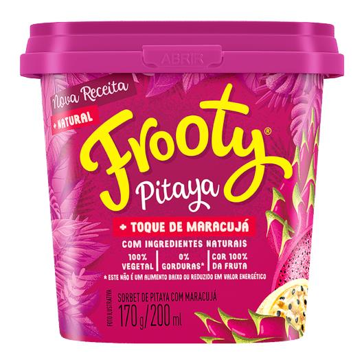 Sorbet Pitaya com Maracujá Frooty Pote 200ml - Imagem em destaque