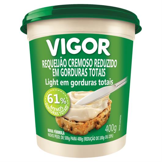 Requeijão Cremoso Light Vigor Pote 400g - Imagem em destaque