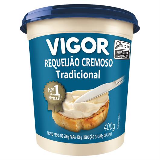 Requeijão Cremoso Tradicional Vigor Pote 400g - Imagem em destaque