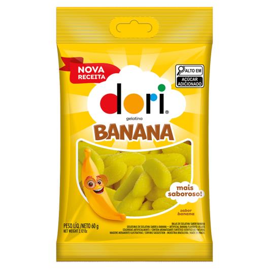 Bala de Gelatina Banana Dori Pacote 60g - Imagem em destaque