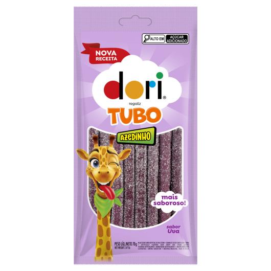 Bala Tubo Uva Ácida Dori Regaliz Pacote 70g - Imagem em destaque