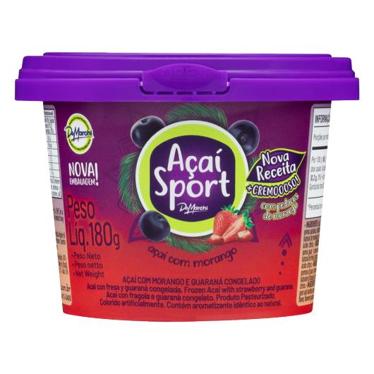 Açaí com Guaraná e Morango De Marchi Sport Pote 180g - Imagem em destaque