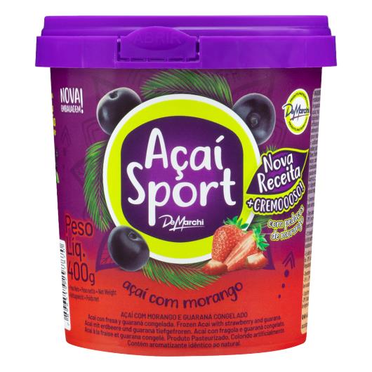 Açaí com Guaraná e Morango De Marchi Sport Pote 400g - Imagem em destaque