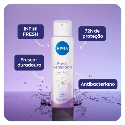 NIVEA Desodorante Antitranspirante Aerossol Fresh Sensation 150ml - Imagem em destaque