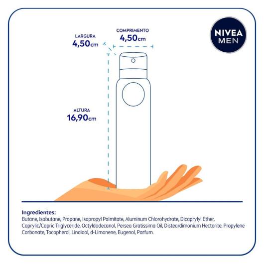 NIVEA MEN Desodorante Antitranspirante Aerossol Fresh Sensation 150ml - Imagem em destaque