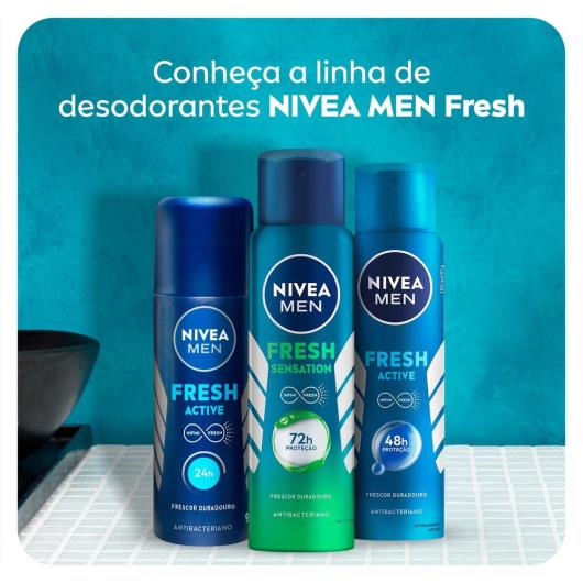 NIVEA MEN Desodorante Antitranspirante Aerossol Fresh Sensation 150ml - Imagem em destaque