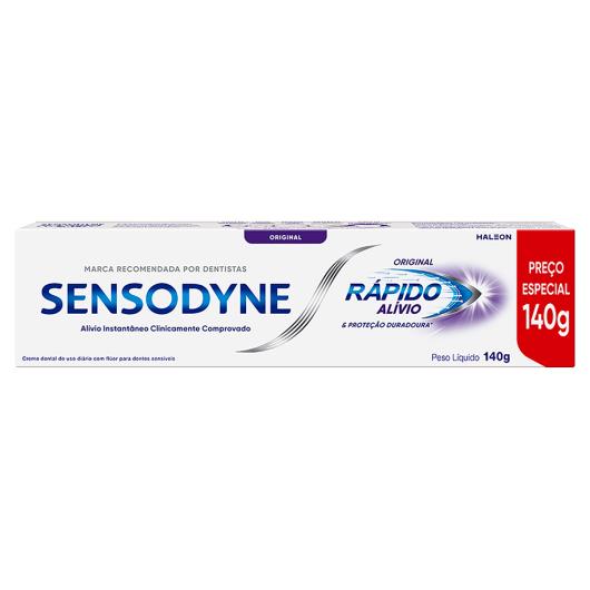 Creme Dental Original Sensodyne Rápido Alívio & Proteção Duradoura Caixa 140g - Imagem em destaque