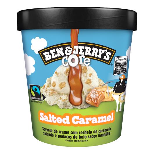 Sorvete Salted Caramel Ben & Jerry's Core Pote 410g - Imagem em destaque