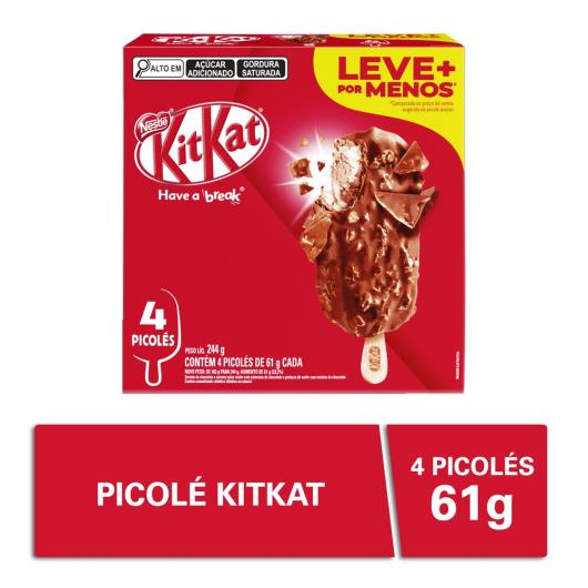 Picolé KitKat Nestlé Multipack 4x61g - Imagem em destaque