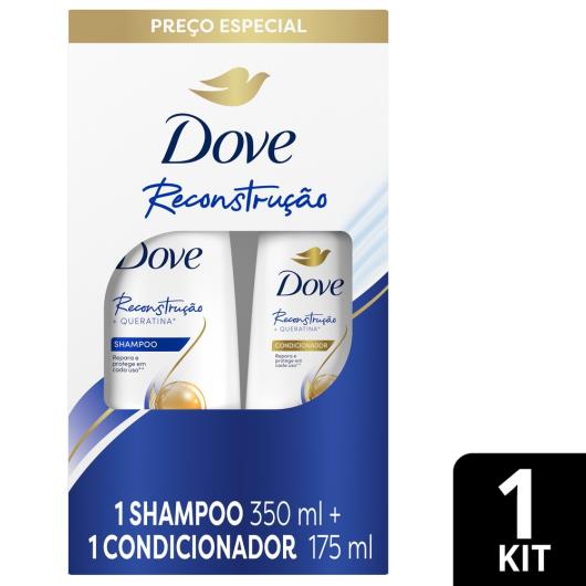 Kit Shampoo 350ml + Condicionador 175ml Dove Reconstrução - Imagem em destaque