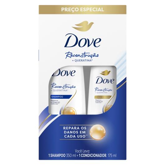 Kit Shampoo 350ml + Condicionador 175ml Dove Reconstrução - Imagem em destaque