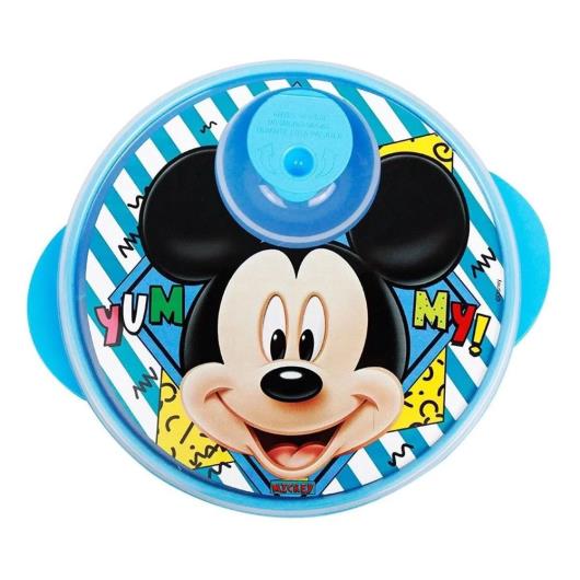 Prato Baby Go com Divisória e Tampa com Válvula para Microondas Mickey - Imagem em destaque