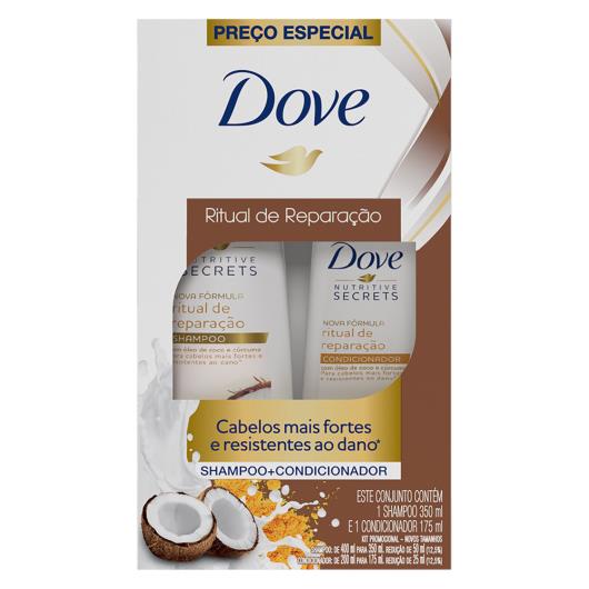 Kit Shampoo 350ml + Condicionador 175ml Dove Ritual de Reparação - Imagem em destaque