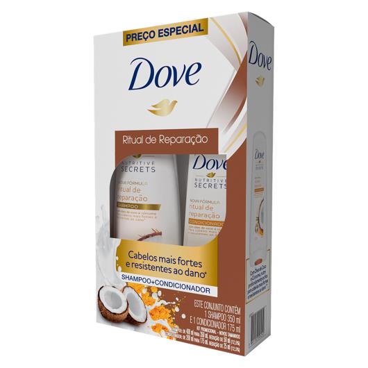 Kit Shampoo 350ml + Condicionador 175ml Dove Ritual de Reparação - Imagem em destaque