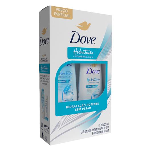 Shampoo 400ml + Condicionador 200ml Dove Hidratação + Vitaminas A & E - Imagem em destaque