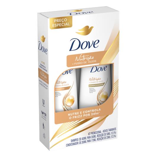Kit Shampoo 350ml + Condicionador 175ml Dove Nutrição - Imagem em destaque