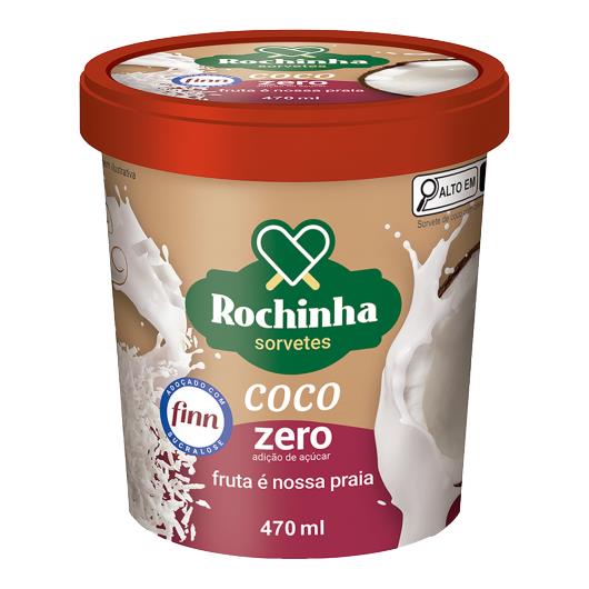 Sorvete Coco Rochinha Zero Pote 470ml - Imagem em destaque