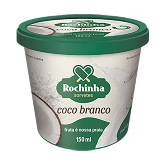 Sorvete Coco Branco Rochinha Pote 150ml - Imagem em destaque