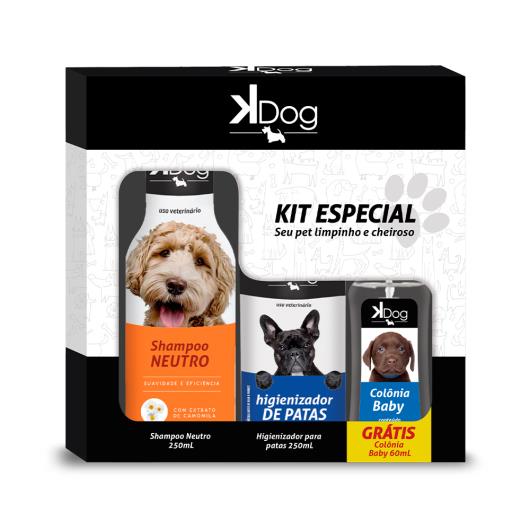 Kit K Dog Especial Shampoo + Higienizador de Patas Grátis Colônia Baby 60ml - Imagem em destaque