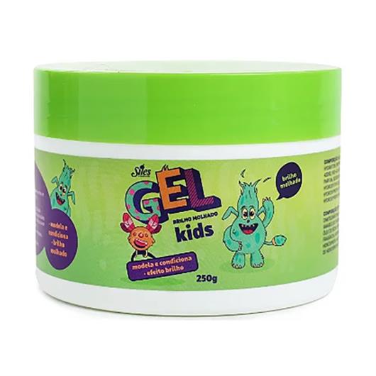 Gel Fixador Siles KIds Brilho Molhado Pote 250g - Imagem em destaque