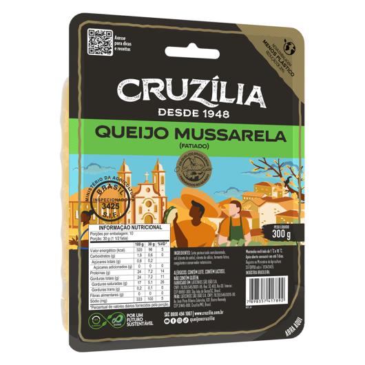 Queijo Mussarela Fatiado Cruzília 300g - Imagem em destaque