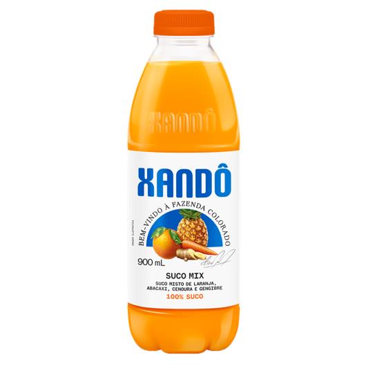 Suco Laranja, Abacaxi, Cenoura e Gengibre Xandô Garrafa 900ml - Imagem em destaque