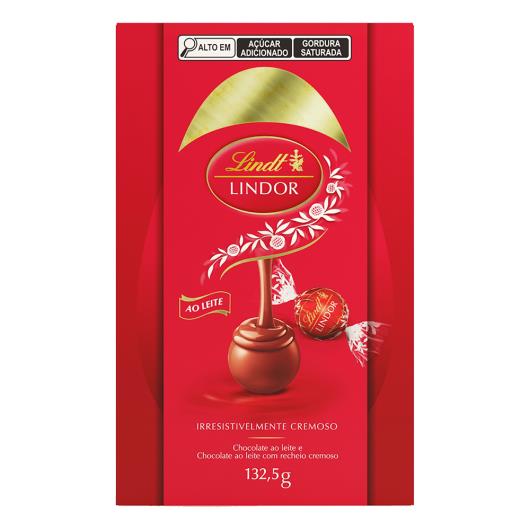 Ovo de Páscoa ao Leite Recheio Trufa de Chocolate ao Leite Cremoso Lindt Lindor Caixa 132,5g - Imagem em destaque
