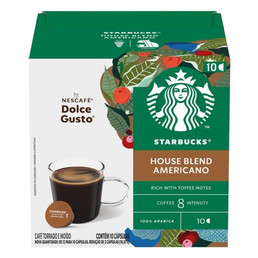 Starbucks®  Americano House Blend By Nescafé® Dolce Gusto® - 10 Cápsulas - Imagem em destaque