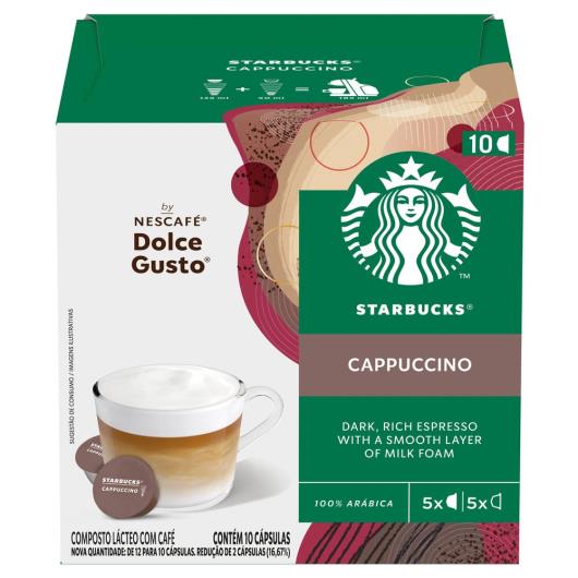 Starbucks®  Cappuccino By Nescafé® Dolce Gusto® - 10 Cápsulas - Imagem em destaque
