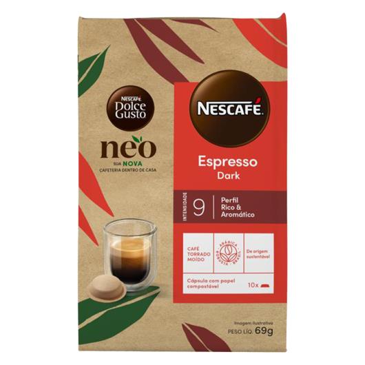 Cápsula NEO Dolce Gusto  Espresso Dark Com 10 Unidades - Imagem em destaque