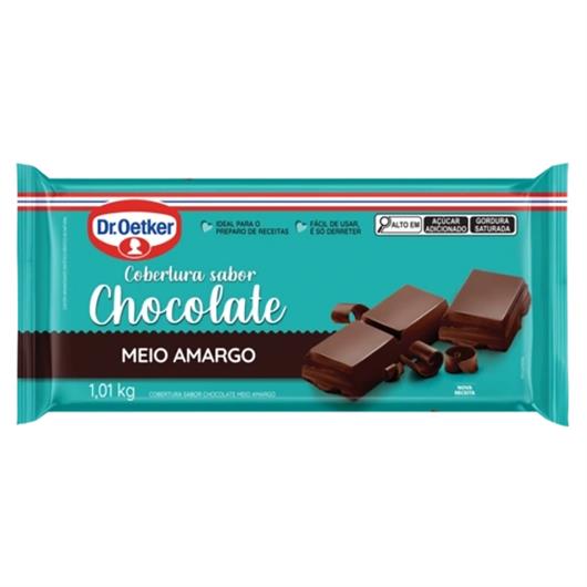 Cobertura Chocolate Meio Amargo em Barra Dr.Oetker 1,01kg - Imagem em destaque