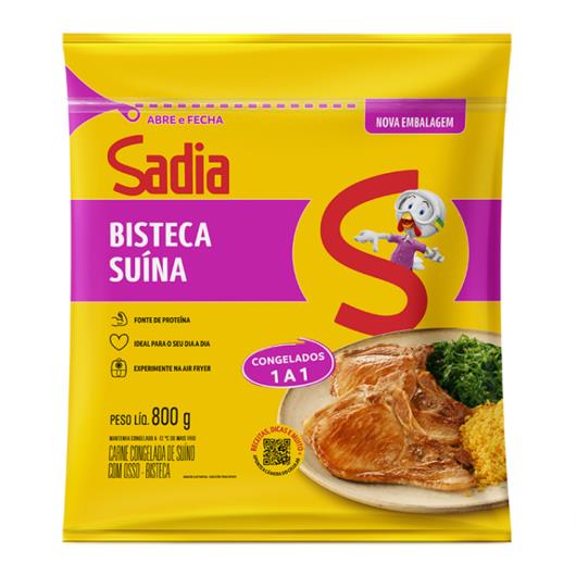 Bisteca Suína Congelada Sadia Suínos 800g - Imagem em destaque