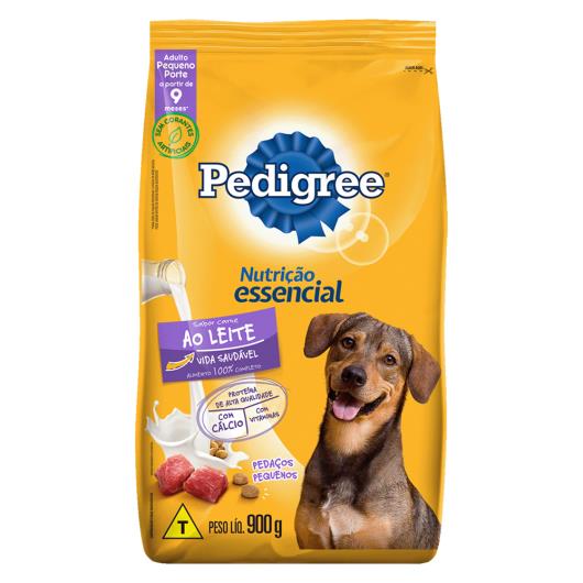 Alimento para Cães Adultos Pequeno Porte Carne ao Leite Pedigree Nutrição Essencial Pacote 900g - Imagem em destaque