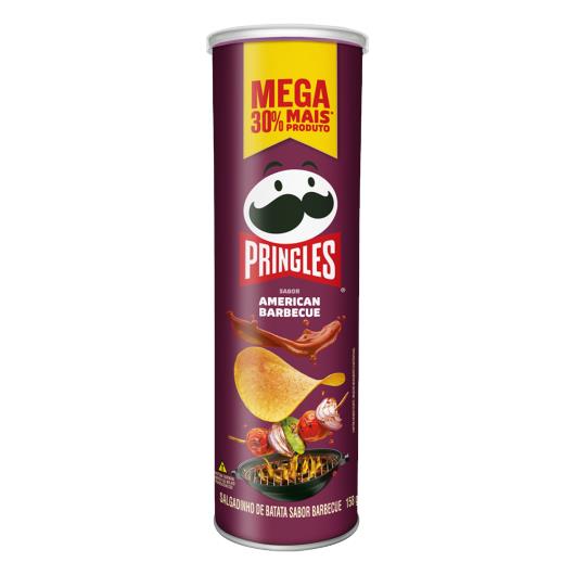 Salgadinho de Batata American Barbecue Pringles Mega Tubo 158g - Imagem em destaque