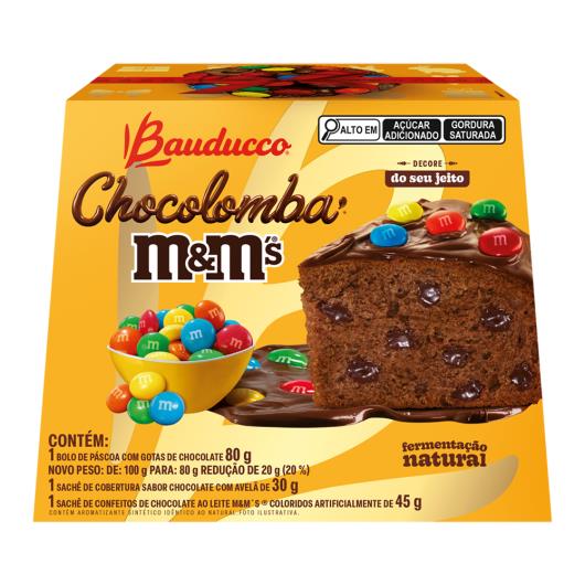 Kit Bolo de Páscoa com Gotas de Chocolate + Sachê de Confeitos Chocolate ao Leite M&M's 80g - Imagem em destaque