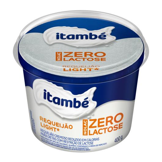 Requeijão Cremoso Light Zero Lactose Itambé Nolac Pote 400g - Imagem em destaque