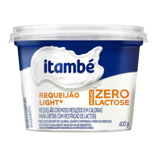 Requeijão Cremoso Light Zero Lactose Itambé Nolac Pote 400g - Imagem em destaque
