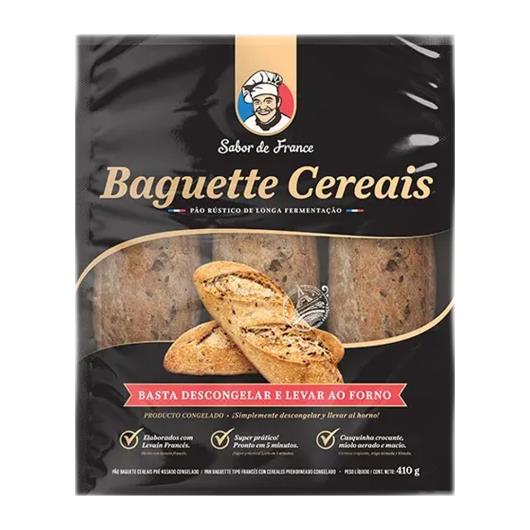 Pão Baguette Cereais Sabor de France Congelado 410g - Imagem em destaque