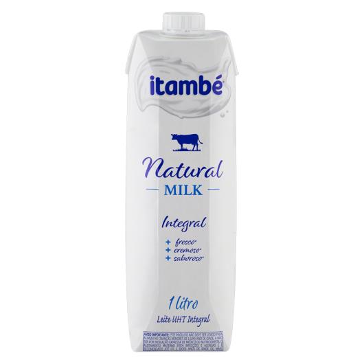Leite UHT Integral Itambé Natural Milk Caixa com Tampa 1l - Imagem em destaque
