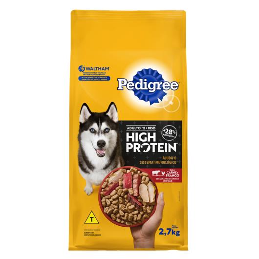 Alimento para Cães Adultos Carne e Frango Pedigree High Protein Pacote 2,7kg - Imagem em destaque