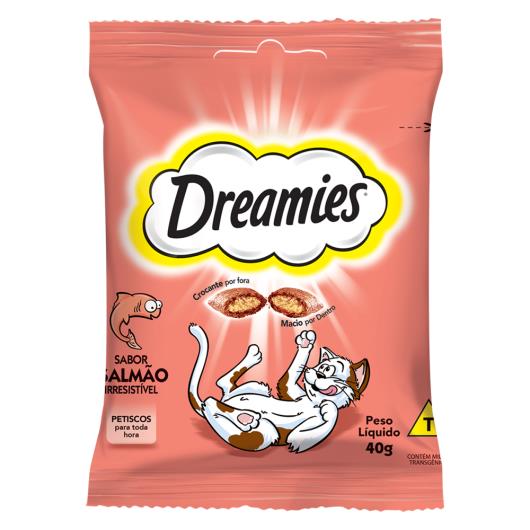 Petisco para Gatos Salmão Dreamies Pacote 40g - Imagem em destaque