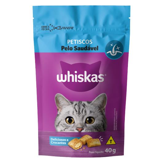 Petisco para Gatos Whiskas Pelo Saudável Pouch 40g - Imagem em destaque