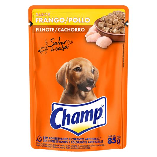 Alimento para cães filhotes frango Champ sachê 85g - Imagem em destaque