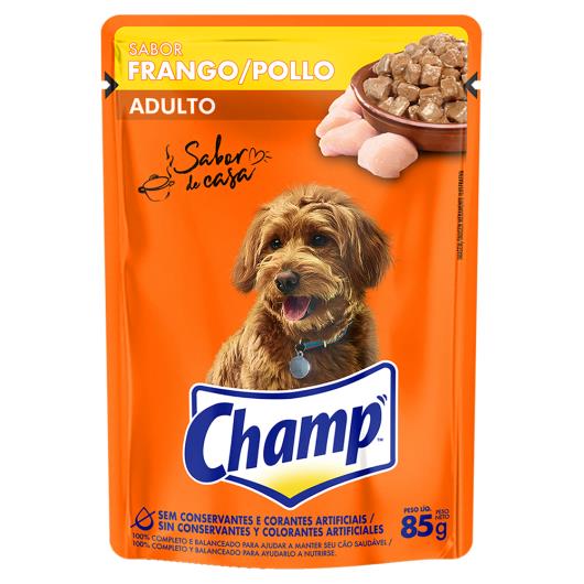 Alimento para Cães Adultos Frango Champ Sabor de Casa Sachê 85g - Imagem em destaque